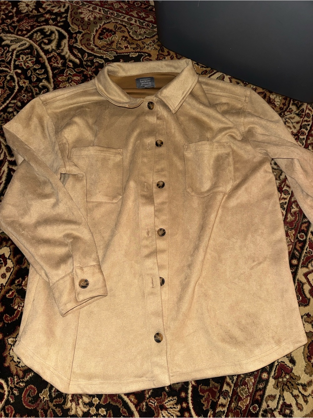 Tan Button-Up Shacket
